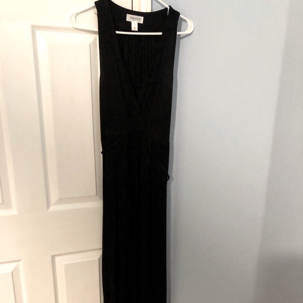 Long, sexy maternity dress